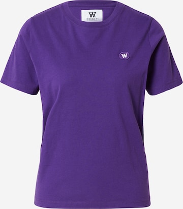 T-shirt 'Mia' WOOD WOOD en violet : devant
