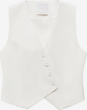 MANGO Suit Vest 'Lugo' in White: front