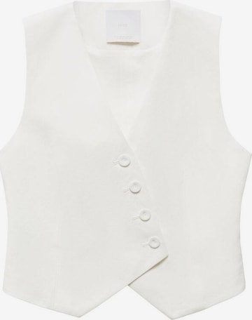 MANGO Suit Vest 'Lugo' in White: front