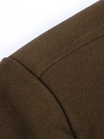 YOUTHUP Slim fit Suit Jacket 'Schnitt' in Brown