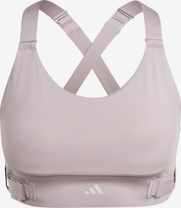 Soutien-gorge de sport 'FastImpact Luxe' ADIDAS PERFORMANCE en beige : devant