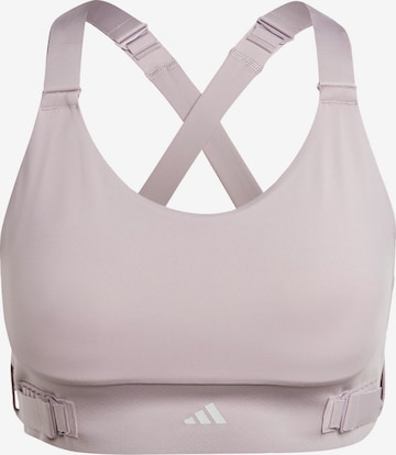 ADIDAS PERFORMANCE Bralette Sports Bra 'FastImpact Luxe' in Beige: front