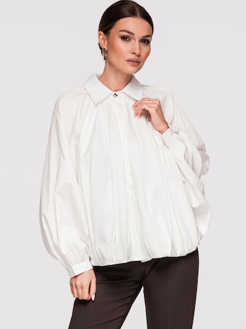 Ombre Bluse‌‌‌‌‌‌ in Weiß