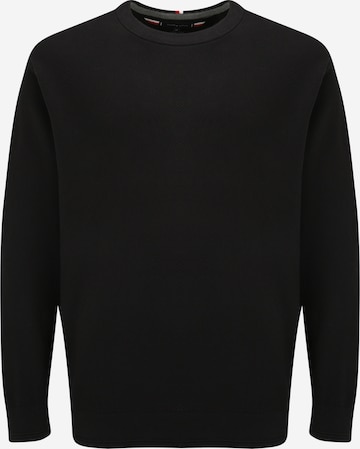 Tommy Hilfiger Big & Tall Sweater in Black: front