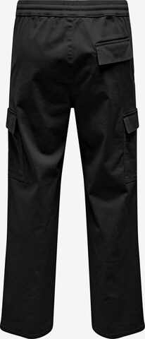 Loosefit Pantaloni cargo 'Sinus' di Only & Sons in nero