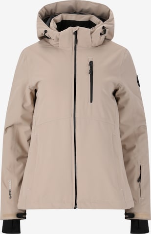 Whistler Athletic Jacket 'Drizzle' in Beige: front