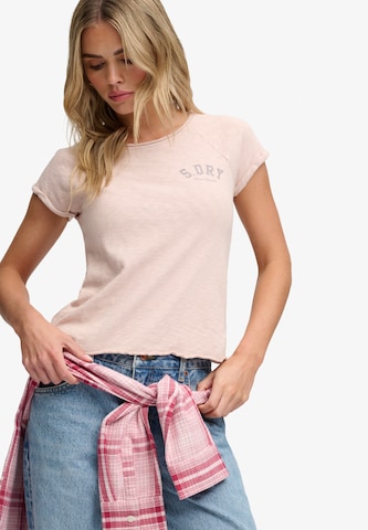 Maglietta 'Athletic Essentials' di Superdry & Co in rosa