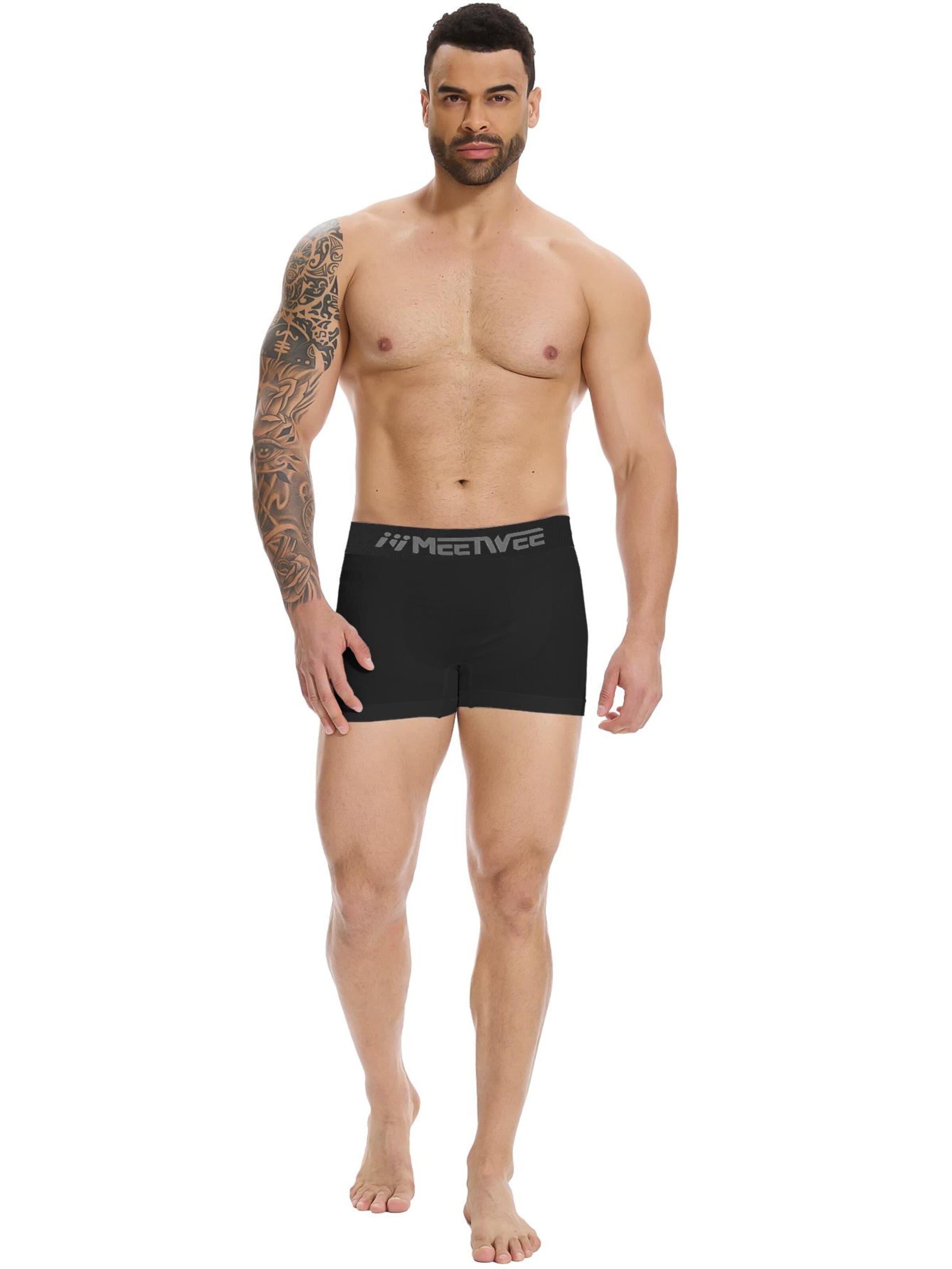 MEETWEE Boxershorts '4 Pack Men's Breathable Underwear' in Gemengde kleuren