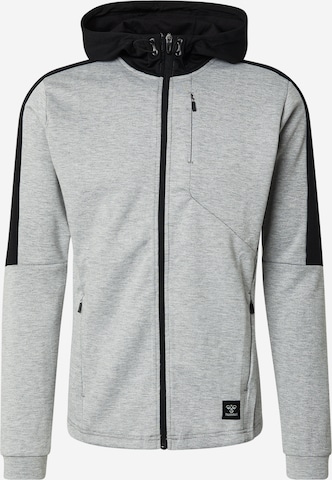 Hummel Urheilullinen collegetakki 'TROPPER' värissä harmaa: etupuoli