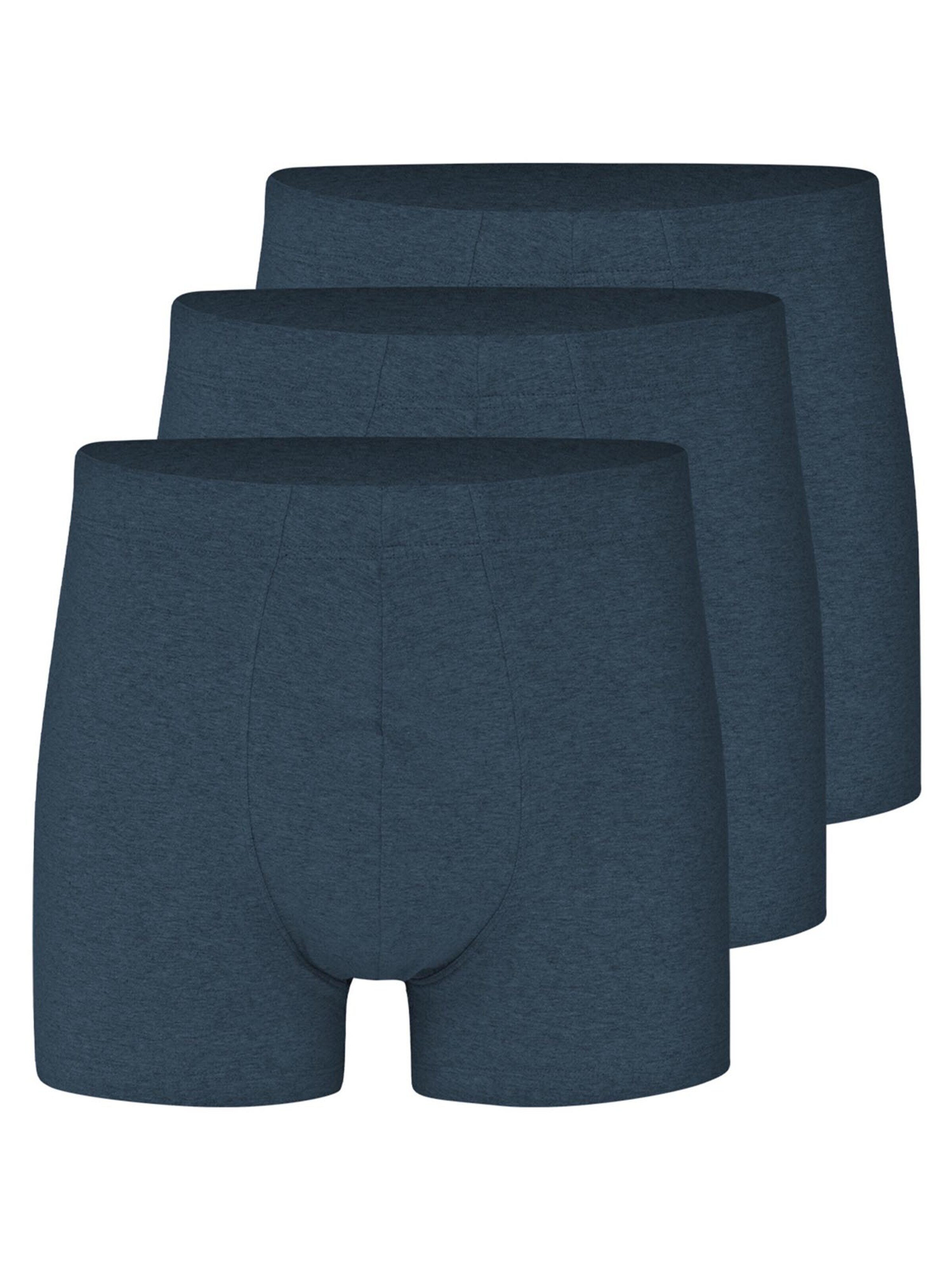 Almonu Boxer shorts 'Cotton - Melange' in Blue: front