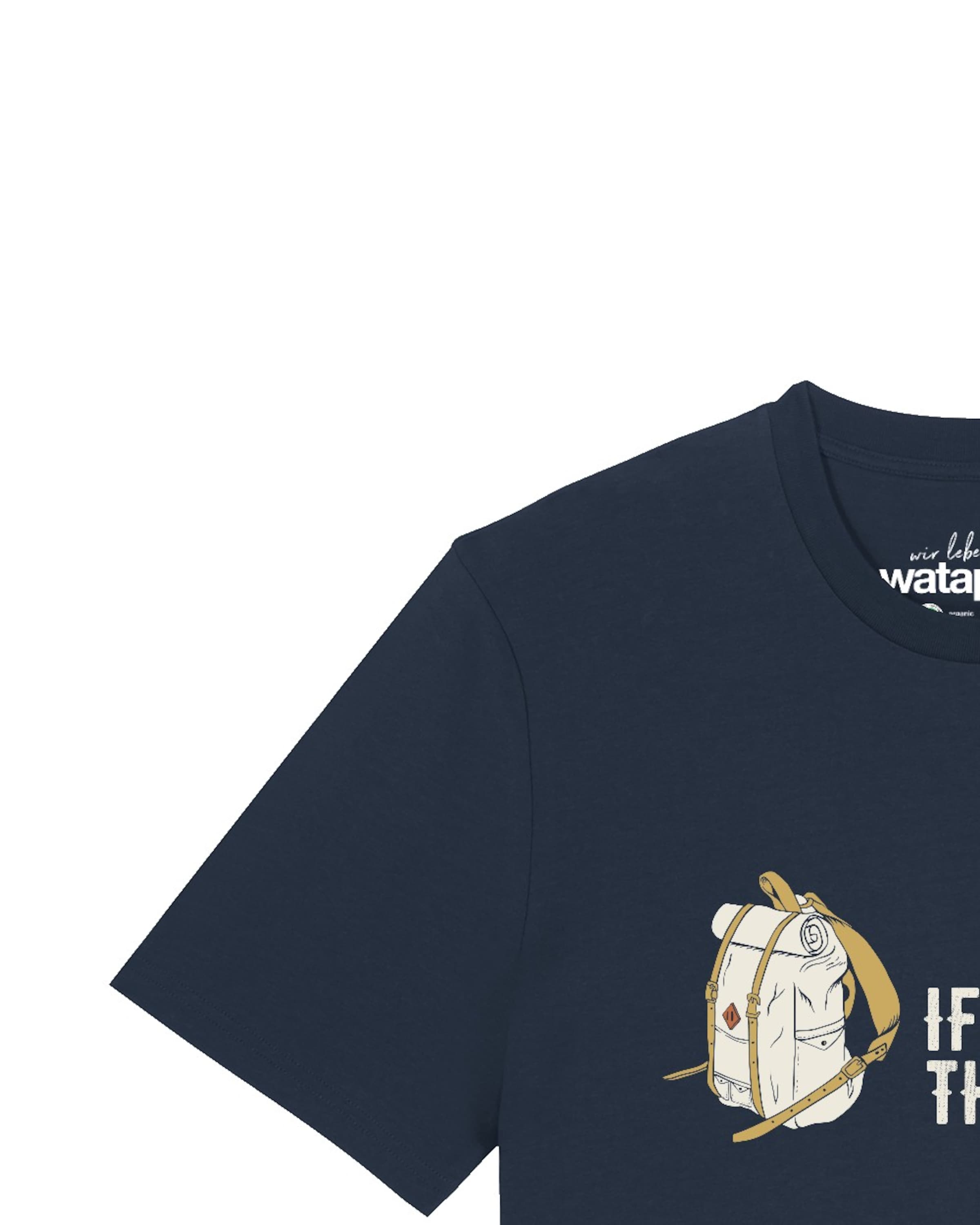 T-Shirt 'If Not Now Then When' Watapparel en bleu