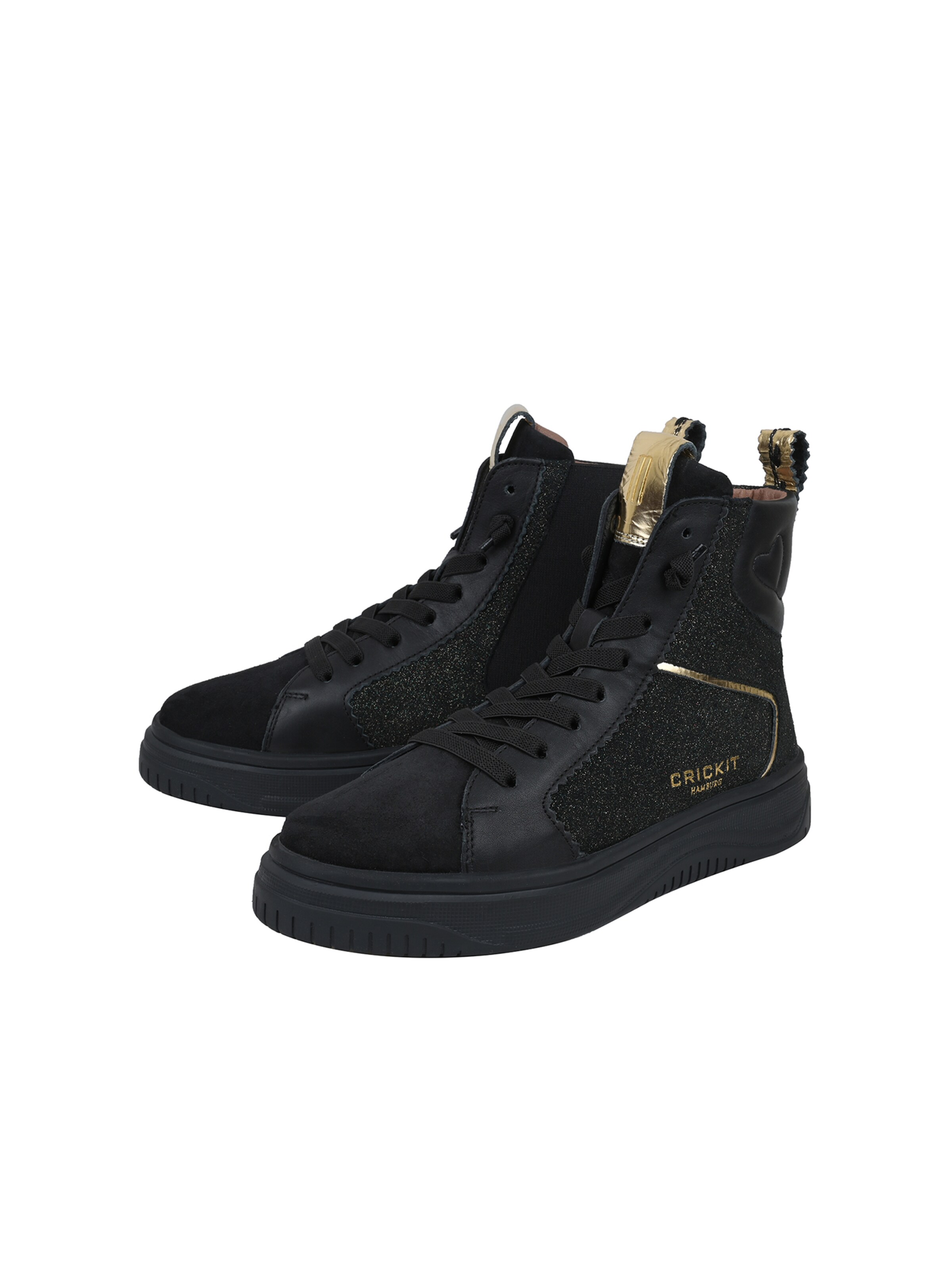 Crickit Sneakers hoog ' SOLE ' in Zwart