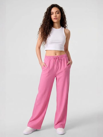 Wide Leg Pantalon Tommy Life en rose