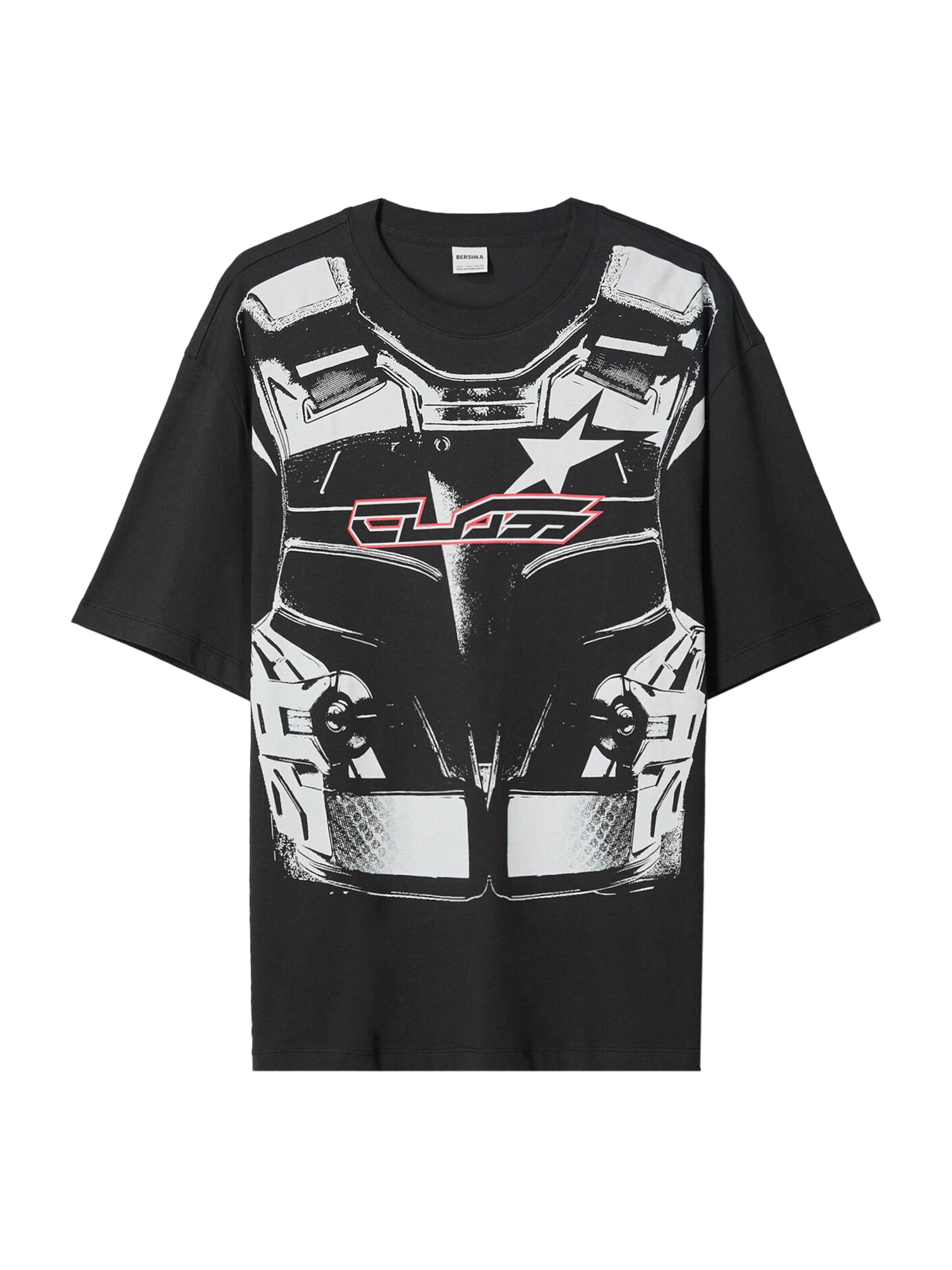 Bershka Shirt in Black: front