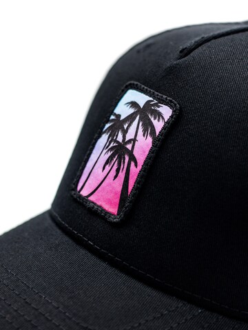 Be52 Cap 'Palms' in Schwarz