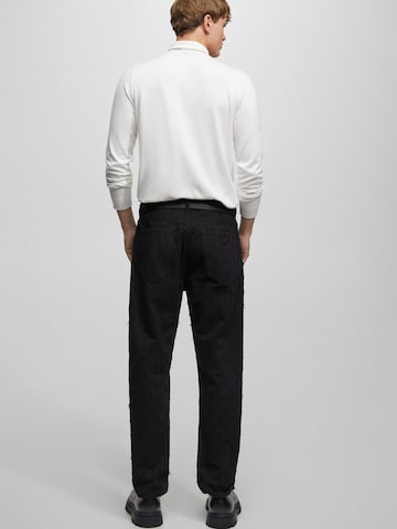 Pull&Bear Regular Trousers in Black