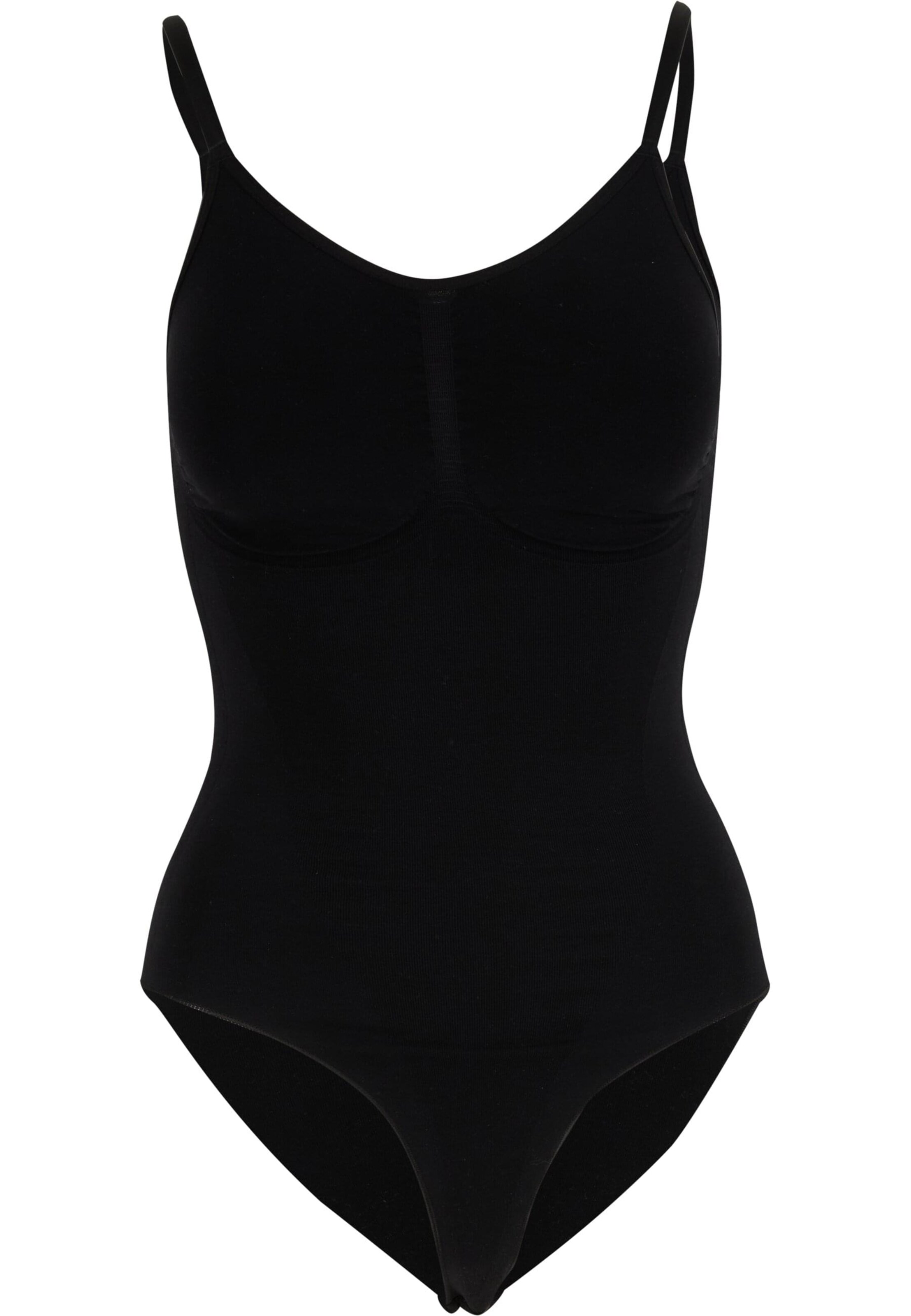 Lykkeland Atelier Bodysuit in Black: front