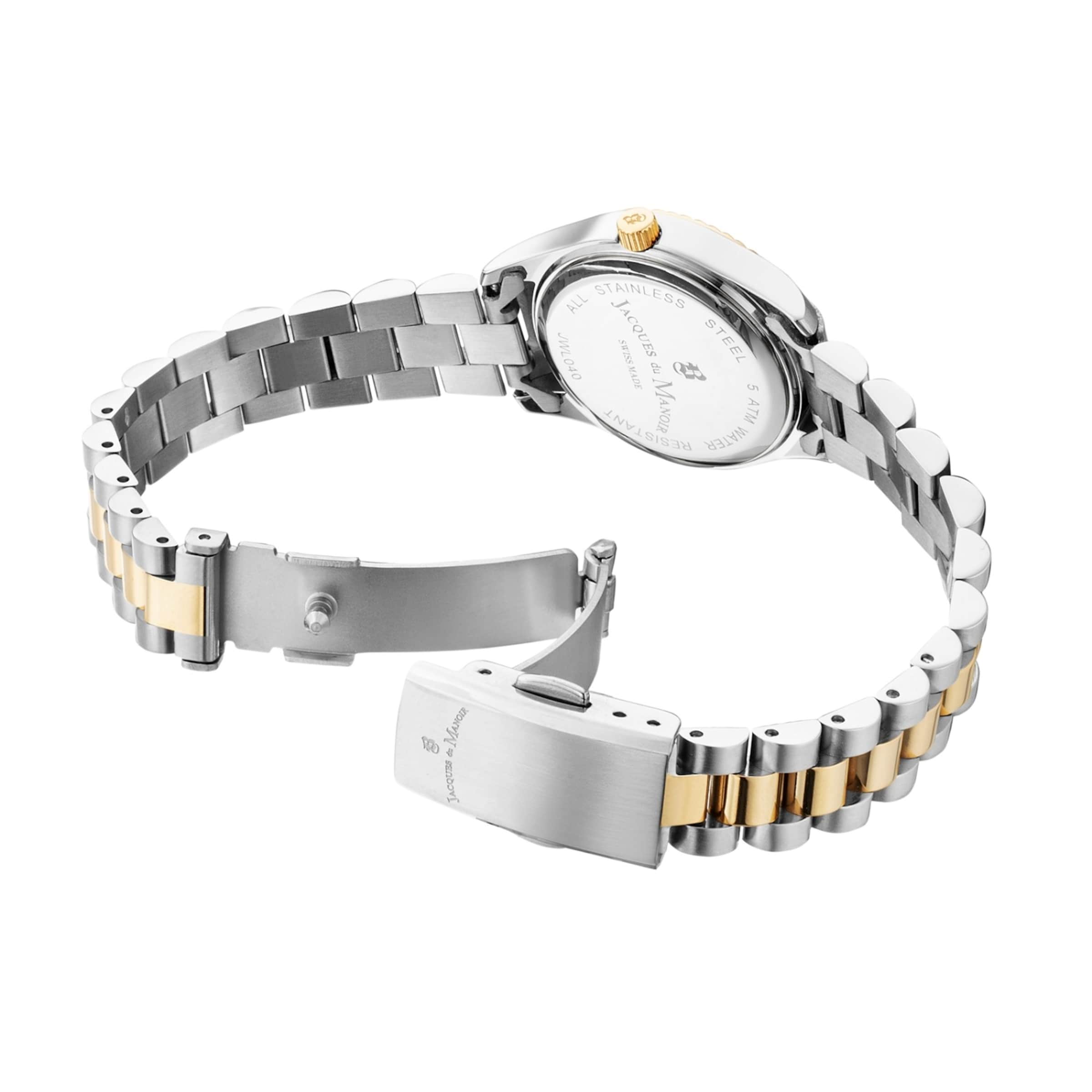 Montre à affichage analogique Jacques du Manoir en or