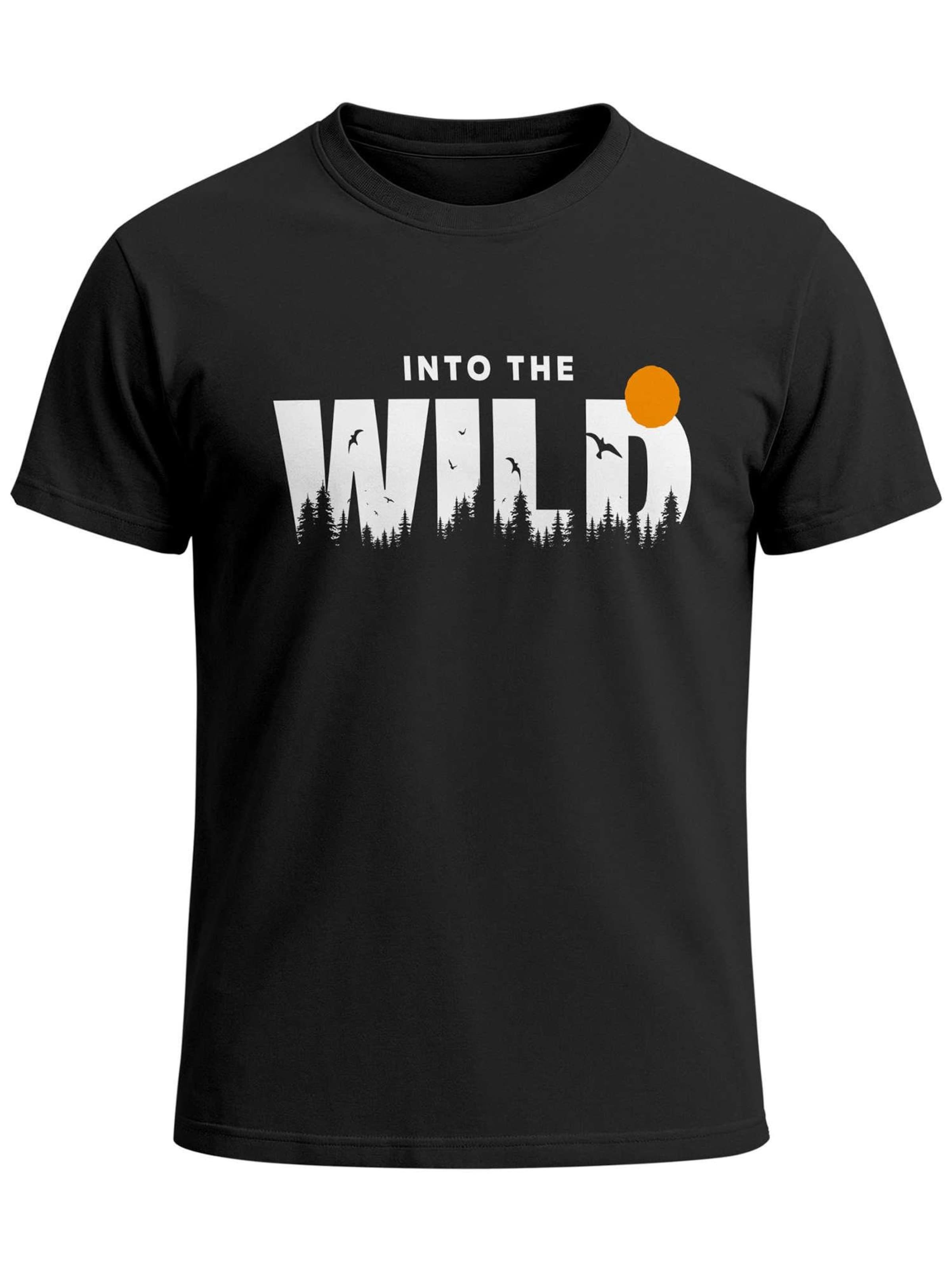 Neverless Shirt 'Into the Wild' in Black: front