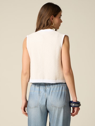 Pull-over oltre en blanc