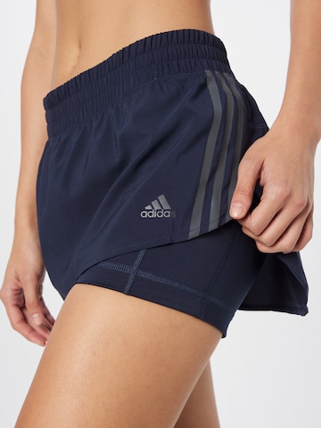 ADIDAS SPORTSWEAR Regularen Športne hlače 'Run Icons 3-Stripes Skort' | modra barva