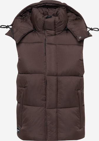 Superdry Bodywarmer in Bruin: voorkant