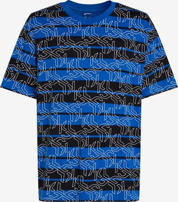 KARL LAGERFELD JEANS T-shirt i blå: framsida