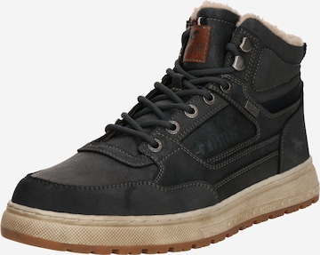 Bottines à lacets MUSTANG en bleu : devant