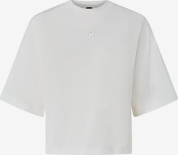 PINKO Koszulka 'PINKO NIAMEY T-SHIRT JERSEY LOGO BIRDS EFFETTO RICAMO T-SHIRT' w kolorze biały: przód