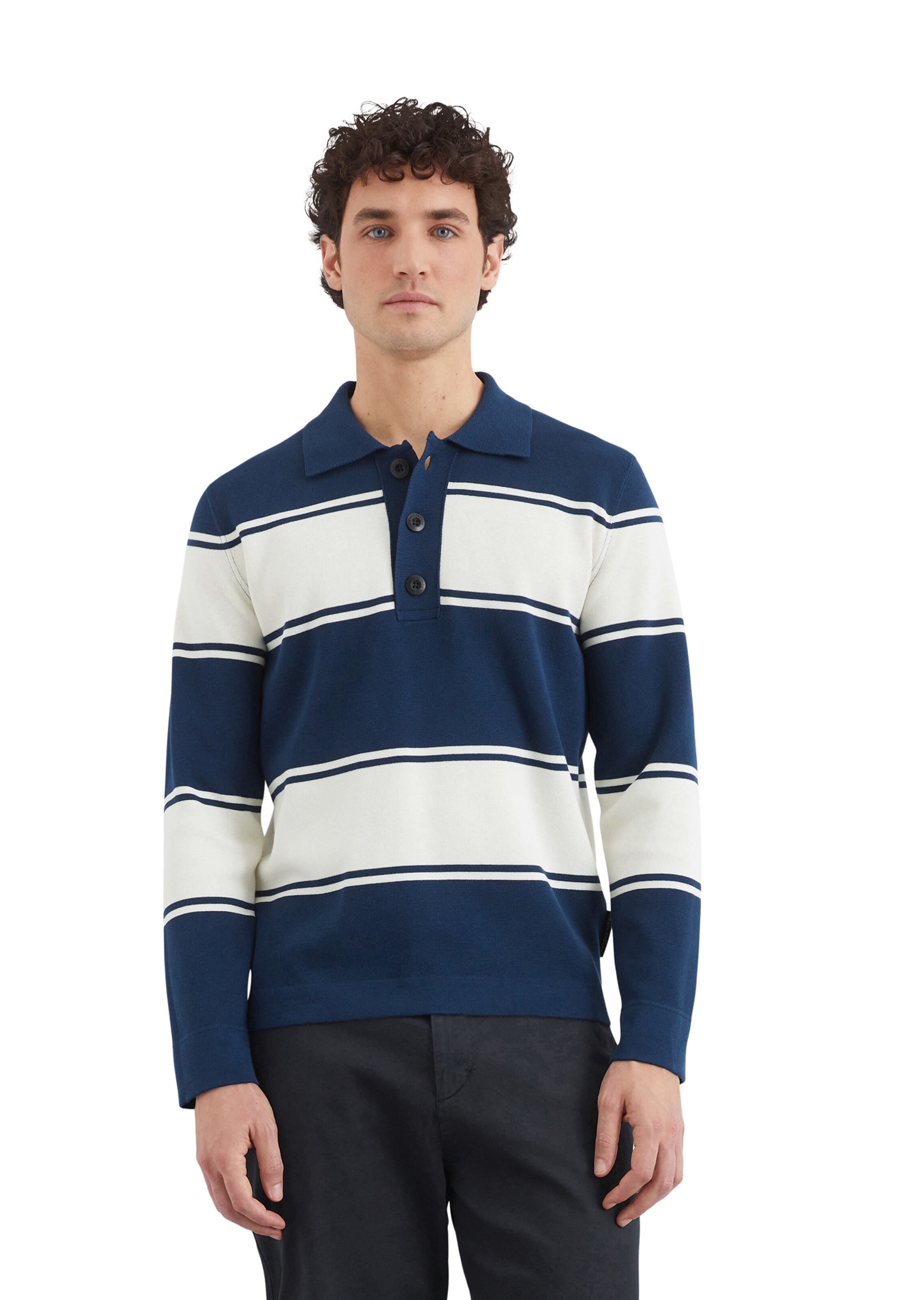 Pull-over Marc O'Polo en bleu : devant