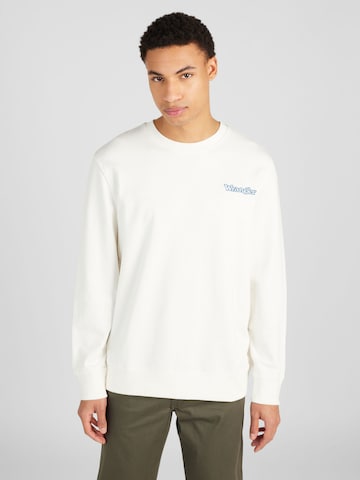 Sweat-shirt WRANGLER en blanc : devant