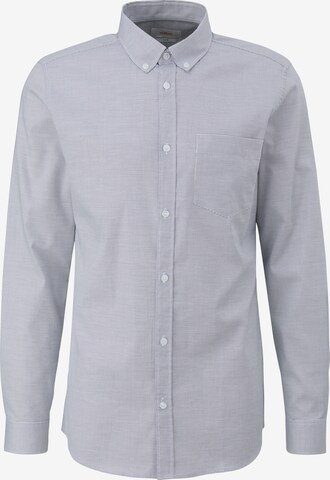 s.Oliver Button Up Shirt in Blue: front