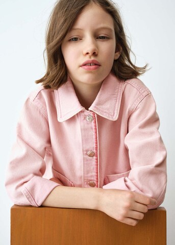 MANGO KIDS Between-Season Jacket in Pink: front