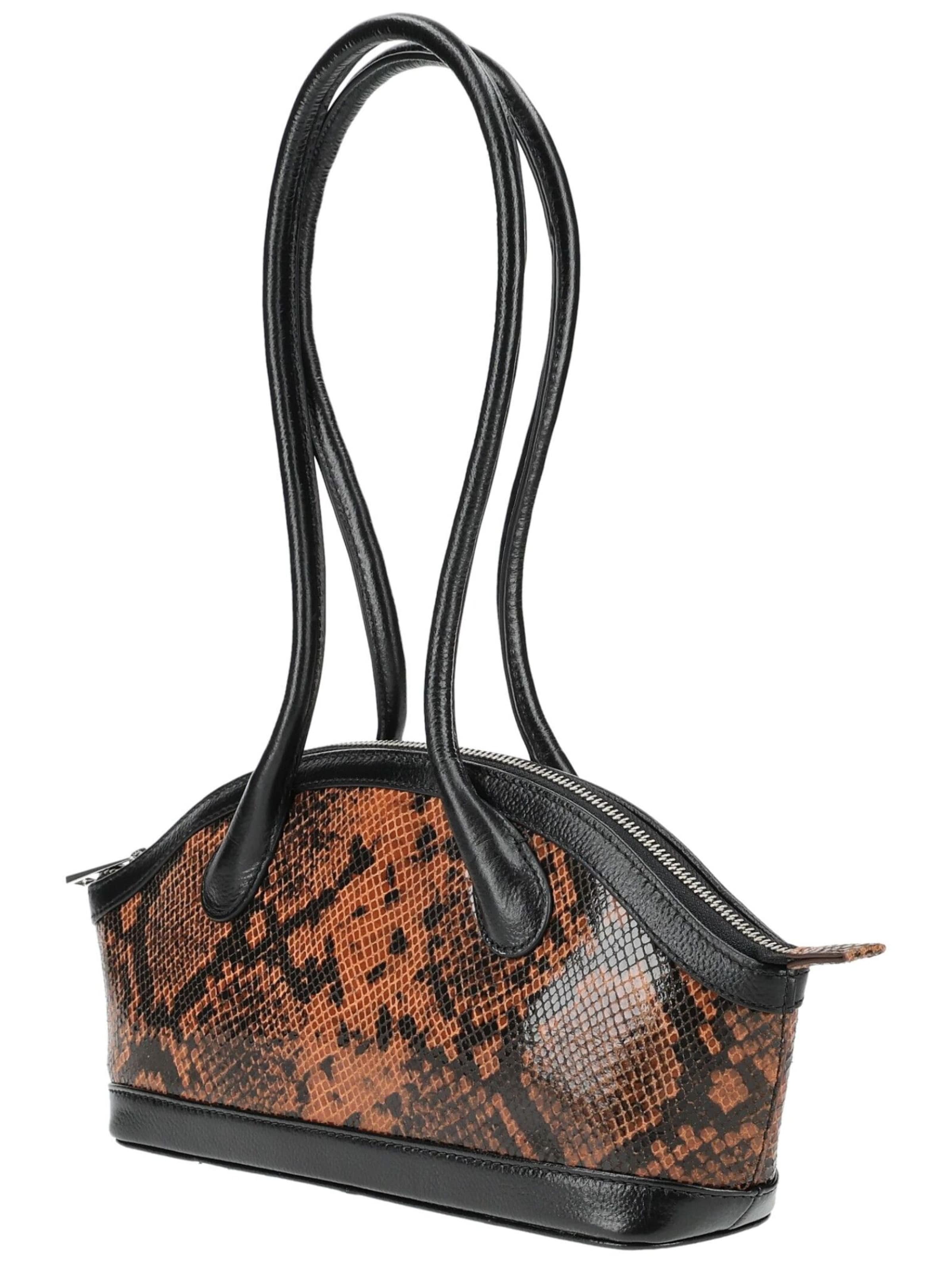 Sac bandoulière NÚNOO en marron : sur le côté