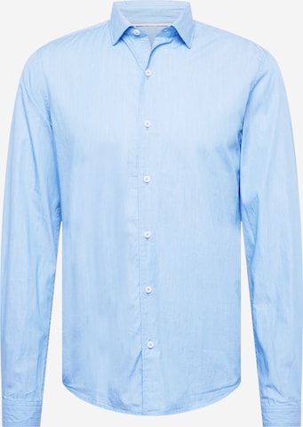 s.Oliver Slim fit Button Up Shirt in Blue: front