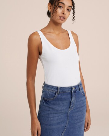 Haut WE Fashion en blanc : devant