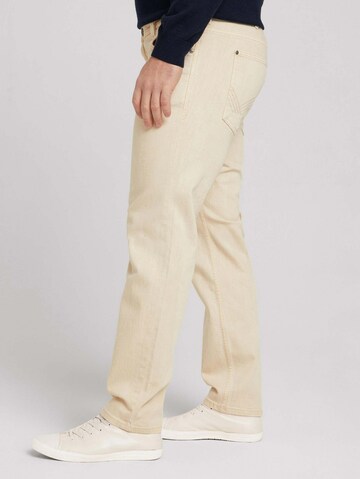 TOM TAILOR Men + Regular Pants 'Josh' in Beige