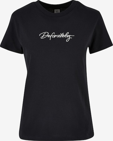 DEF Shirt 'Definitely' in Black: front