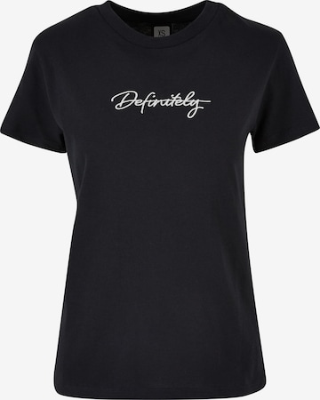 DEF - Camiseta 'Definitely' en negro: frente