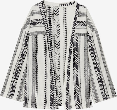 Pull&Bear Kimono en noir / blanc, Vue avec produit