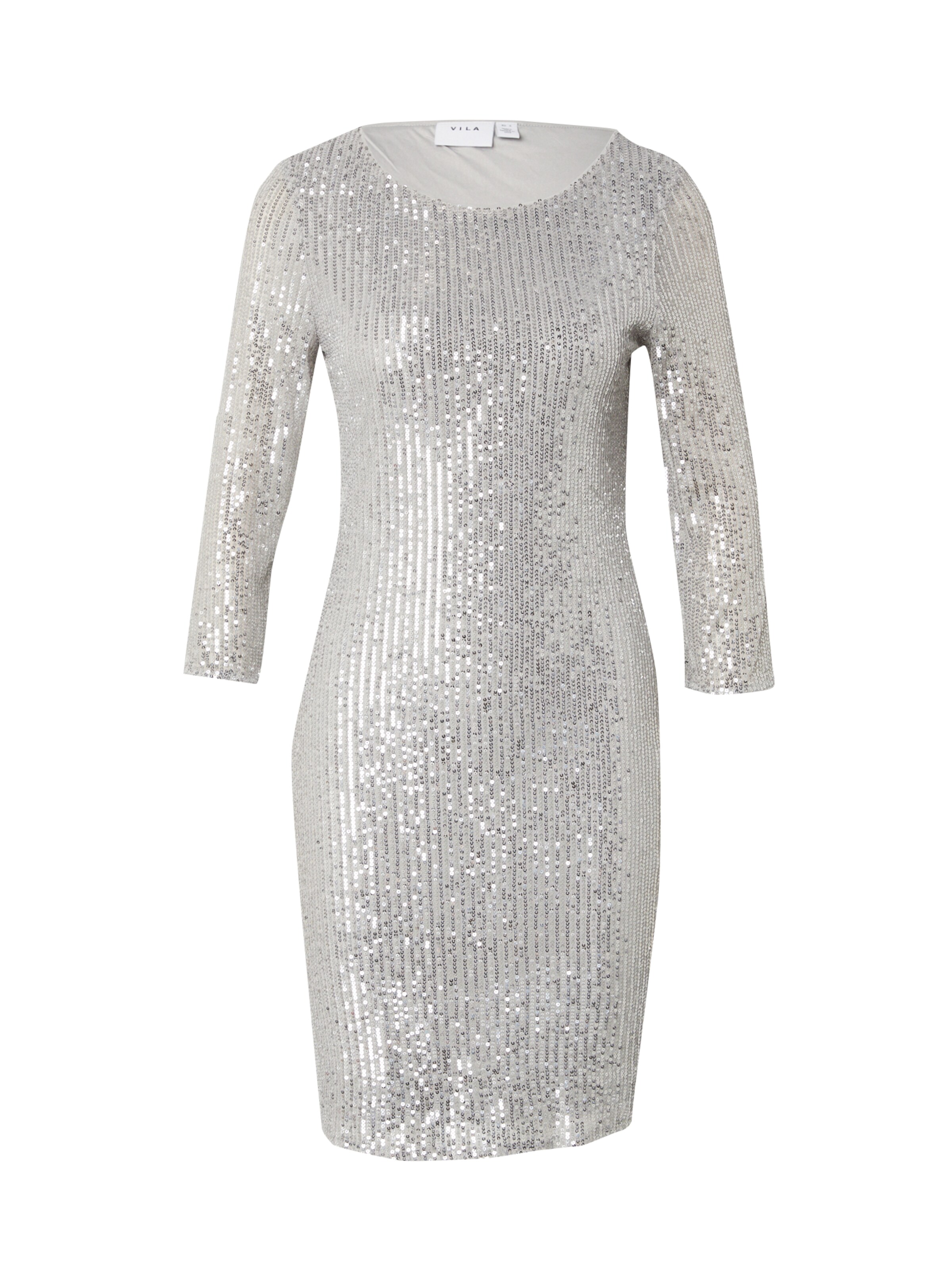 VILA Платье в Серебристый: спереди