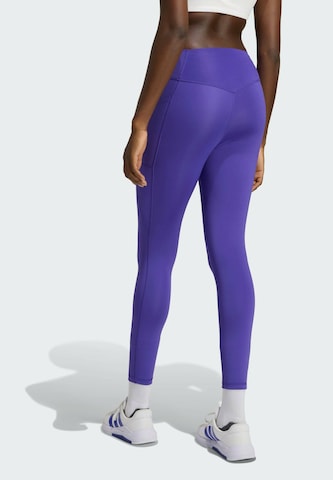 ADIDAS PERFORMANCE Skinny Sportbroek 'Optime Power Essentials' in Lila