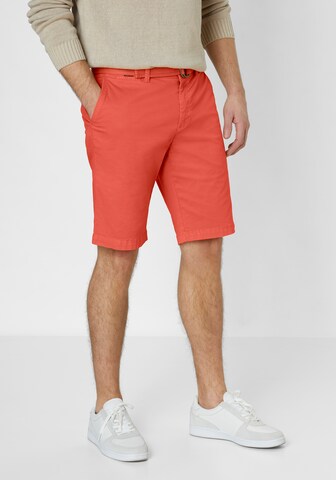REDPOINT Slim fit Chino Pants in Orange: front