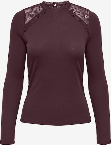 T-shirt 'ONLENEA' ONLY en rouge : devant
