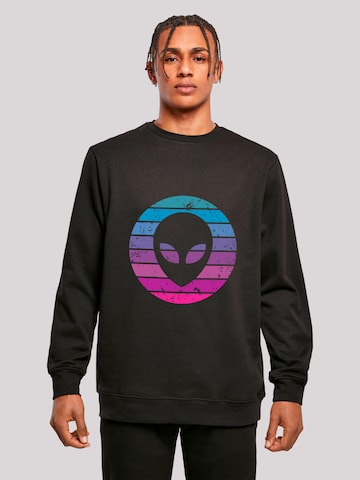 Sweat-shirt 'Alien Kopf' F4NT4STIC en noir : devant