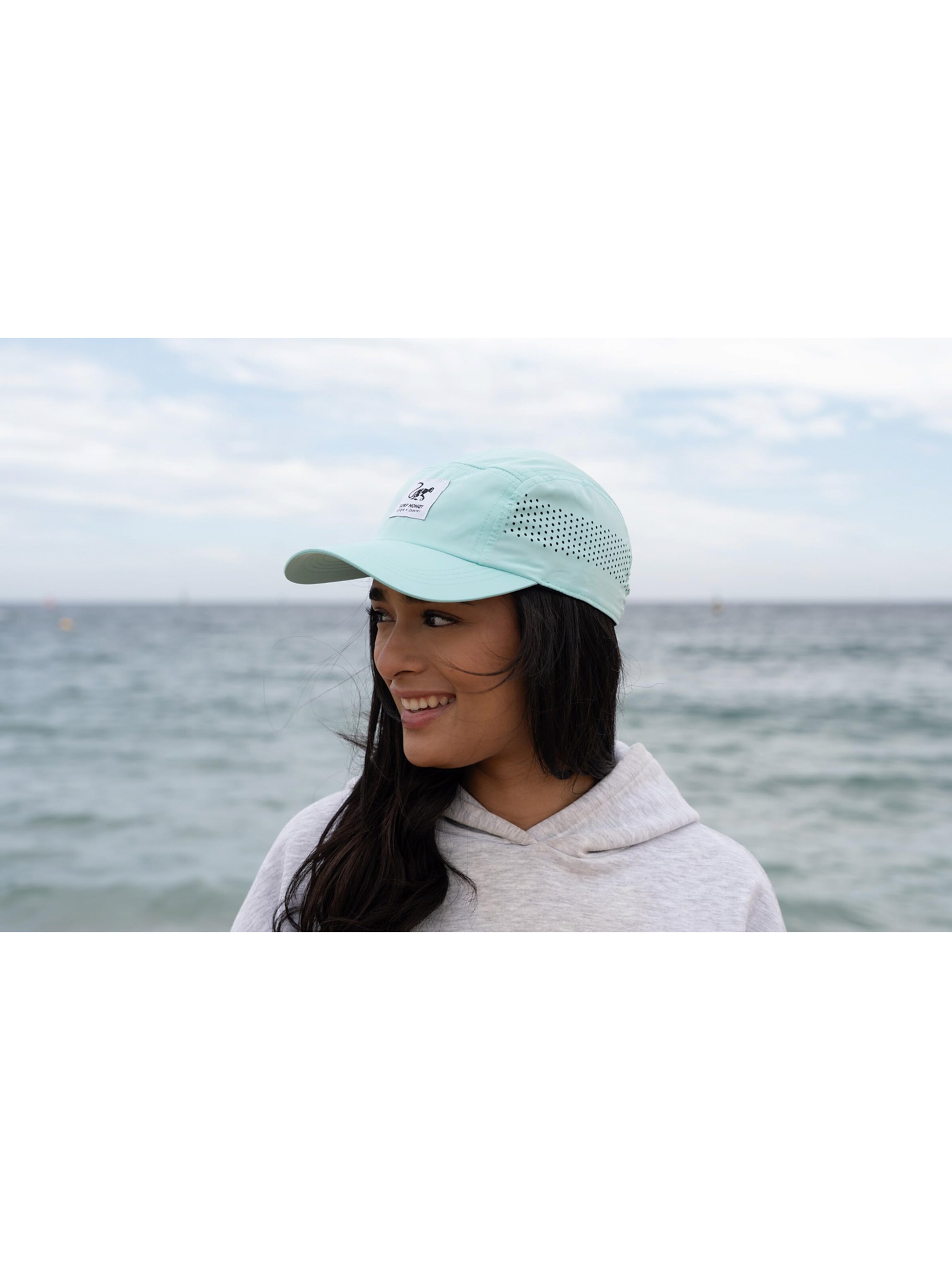 Surf Monkey Athletic Cap in Green