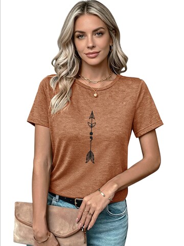 T-shirt GORHEY en marron
