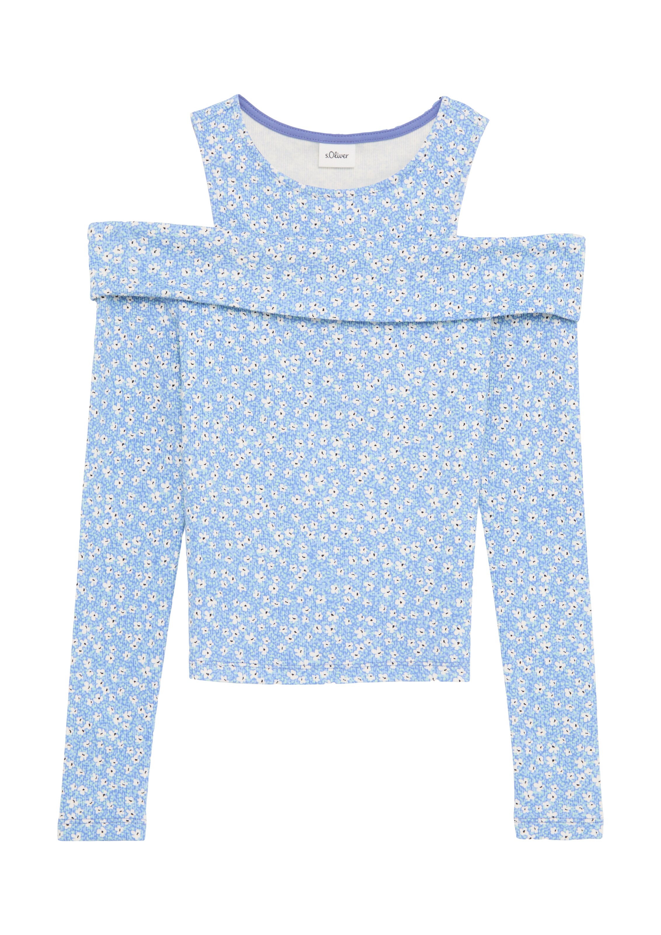 s.Oliver Shirt in Blauw: voorkant