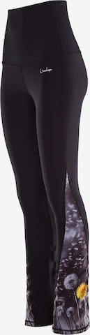Winshape Bootcut Spodnie sportowe 'BCHWL105' w kolorze czarny