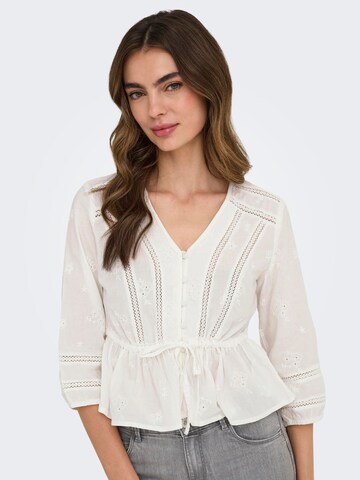ONLY Bluse i hvid